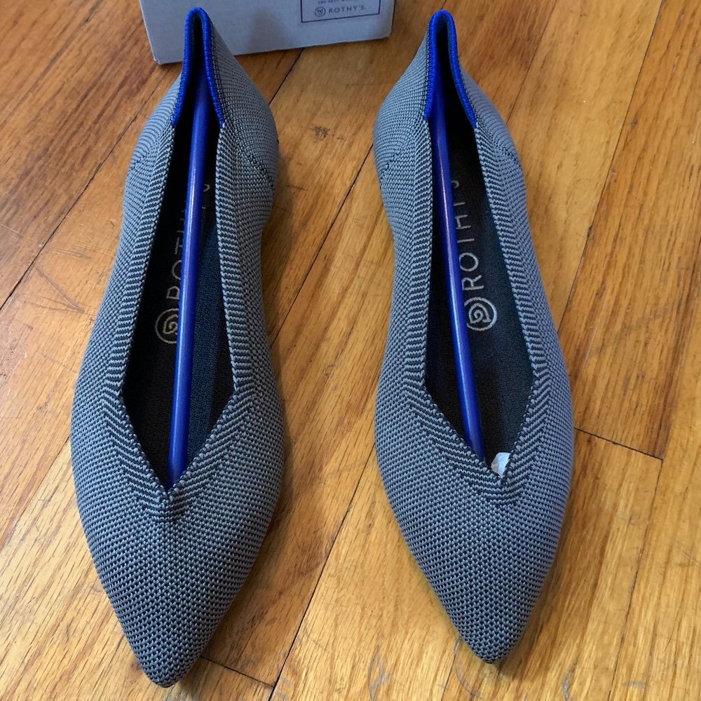 Rothy's Point Cloud Grey Birdseye